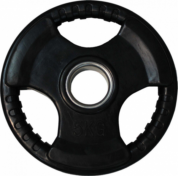 Диск обрезиненный 3 HANDLE черный D51 мм PROFI-FIT 5 кг